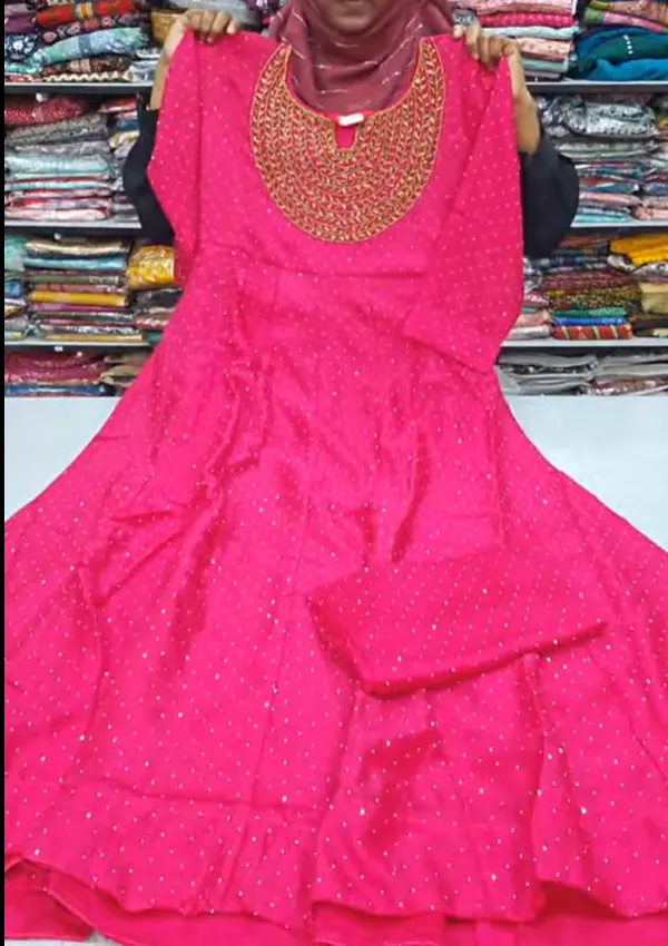 Silk Anarkali Kurti with Dupatta | KS1066